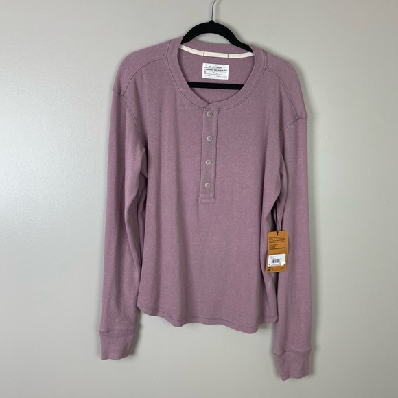 REI Tops Rei Womens Farlands Henley Long Sleeve Toadstool Size Xl